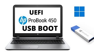 How To Enable UEFI USB Boot On HP Probook 450 G3
