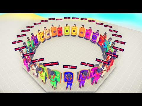 MELEE UNITS BATTLE ROYALE FFA With Health Bar Part1 | TABS - Totally Accurate Battle Simulator