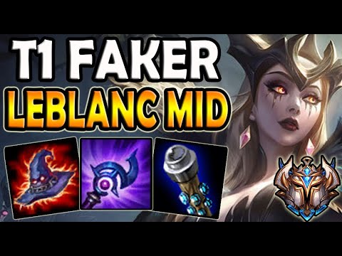 T1 Faker LEBLANC MID vs GALIO - Patch 10.15 Ranked Korea ✔️