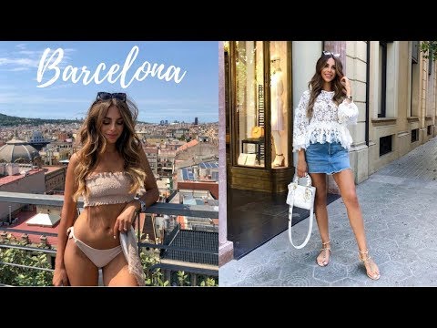 WHAT I ATE, DID AND WORE IN BARCELONA | VACATION VLOG #13 | Annie Jaffrey Video