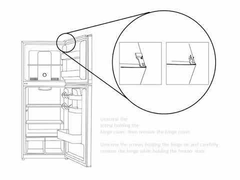 How To Reverse the Door on HMDR1000 and MCDR1000 Series Refrigerators