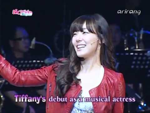 111122 Tiffany SNSD - Press Conference @ Arirang Showbiz Korea 'FAME' the Musical Showcase