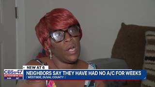 Apartment tenants say they've been without A/C for nearly a month