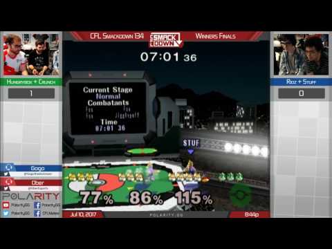 CFL Smackdown 134 Melee - Hungrybox + Crunch vs Ridz + Stuff - Doubles Winners Finals