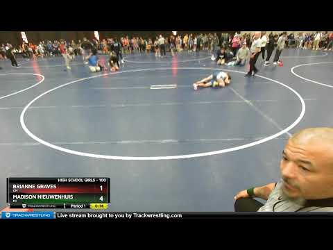 100 Lbs Champ. Round 1 - Brianne Graves, OH Vs Madison Nieuwenhuis, MI A57d