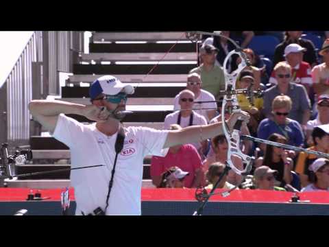 Peter Elzinga v Pierre-Julien Deloche — compound men semifinal | Lausanne 2014 Archery World Cup