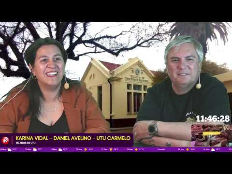 95AÑOS. Directora y subdirector de UTU nos cuentan preparativos para festejo 95 años de UTU Carmelo.