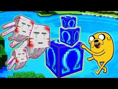 LUCKY OMEGA BLOCKS ADVENTURE TIME BOSS MOD CHALLENGE - MINECRAFT MODDED MINI-GAME!
