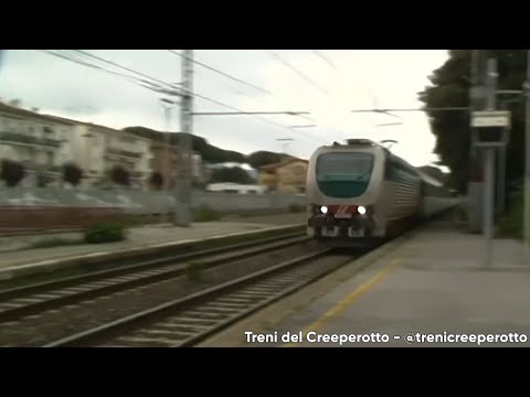 Treno Intercity 510 con E403 per Torino P. Nuova in transito a Castagneto Carducci - 2017