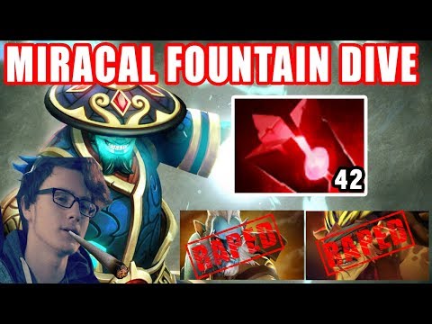 Miracle Fountain Dive Storm Spirit - RIP Bristle & PL - Dota 2 7.07