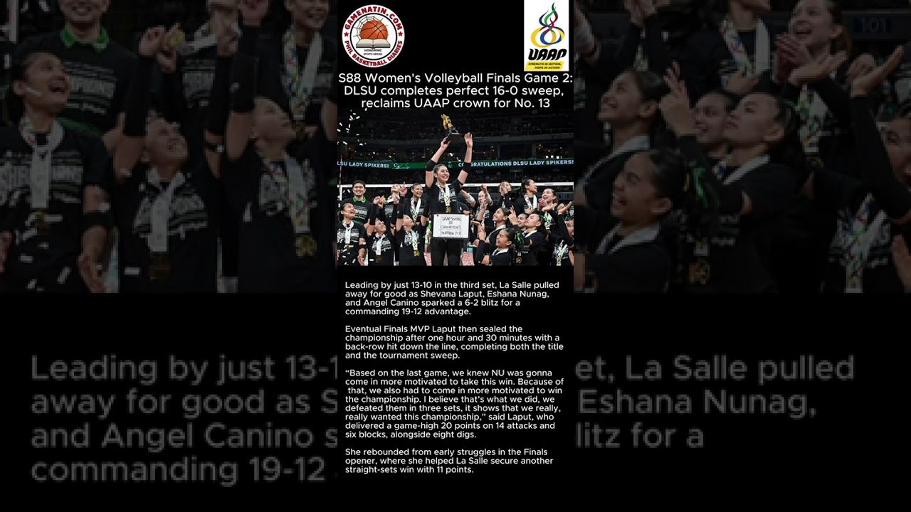 UAAP Women's Volleyball: Perfect season for DLSU, as Archers rout Bulldogs in Finals