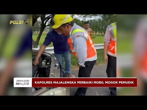 PRESISI UPDATE: KAPOLRES MAJALENGKA PERBAIKI MOBIL MOGOK PEMUDIK 02/04/2025 18.00