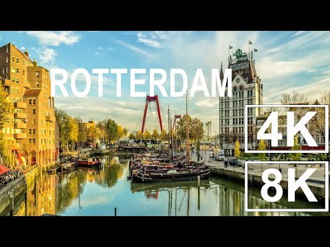 2024 Rotterdam, Netherlands in 4K Drone view | Relaxing Music with amazing view
