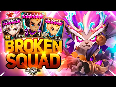 INCREDIBLE CC TEAM with Light and Dark Monkey King in Summoners War
