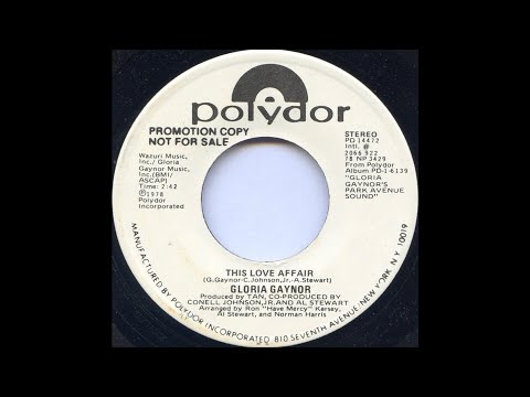 GLORIA GAYNOR: "THIS LOVE AFFAIR" [J*ski Extended]