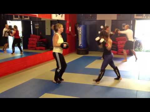 Morning kickbox drill