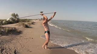 Дальний заброс спиннингом на море