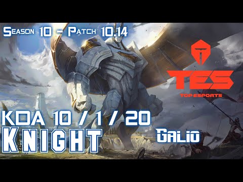 TES Knight GALIO vs LEBLANC Mid - Patch 10.14 KR Ranked