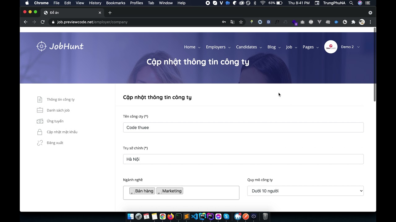 Đồ án - Website tuyển dụng laravel