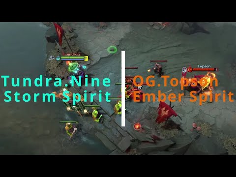 OG.Topson vs Tundra.Nine Midlane Duel
