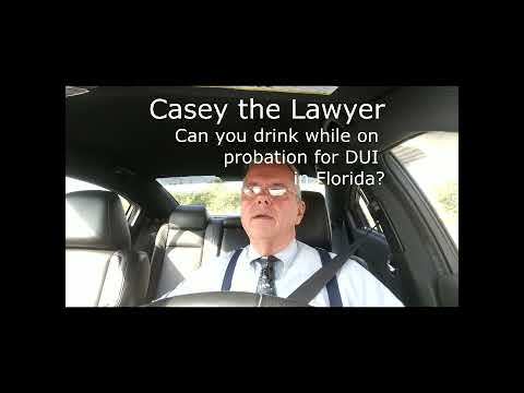 Video - Can You Drink While on Probation for DUI in Florida? Board-Certified criminal trial specialist Casey Ebsary explains how Florida DUI probation rules depend on the specific county of arrest, including strict alcohol bans and bar exclusions.