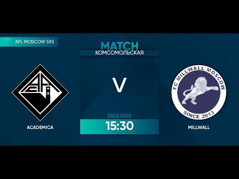 AFL20. 5x5. Day 7. Millwall - Academica. 1 half
