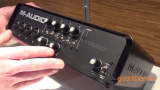Video thumbnail for M-Audio M-Track Quad at NAMM 2013 with Getinthemix.co.uk by GetintheMix