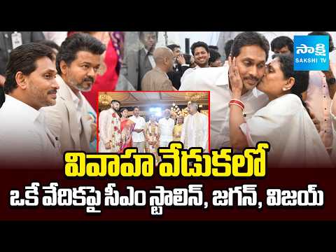 YS Jagan at Sahil Wedding Ceremony in Chennai | Hero Suriya | Vijay Thalapathy | CM Stalin