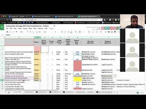 Kubernetes SIG Storage 20180118