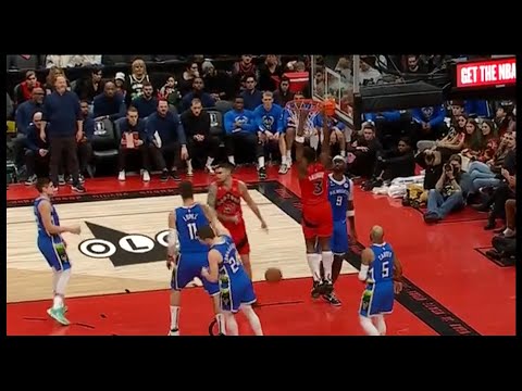 OG Anunoby Two Handed Slam Dunk - Raptors vs Bucks | 1/04/2023