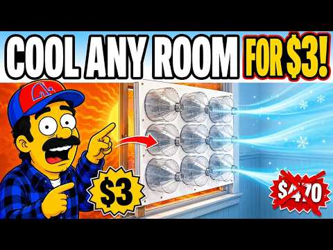 No Electricity? No AC? This $3 Bottle Cooler Drops the Room 15 Degrees!