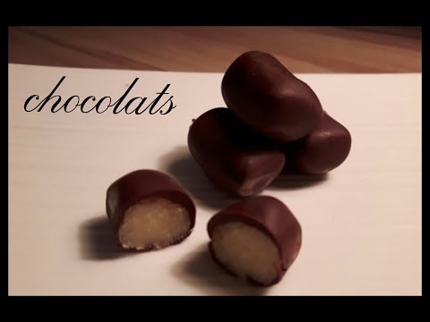 Chocolats à la pâte d'amande, recette facile et rapide