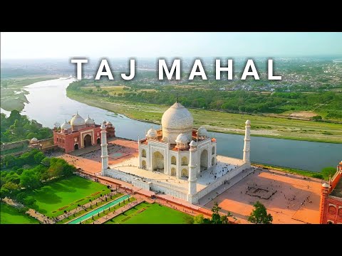 Taj Mahal, INDIA 🇮🇳  Drone View HD Video |