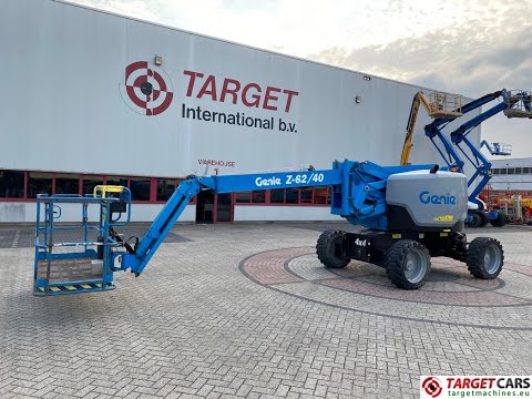 781586 GENIE Z-62/40 DIESEL Z62/40 4x4 ARTICULATED DIESEL BOOM WORK LIFT W/JIB 2087CM 2017 1620HRS