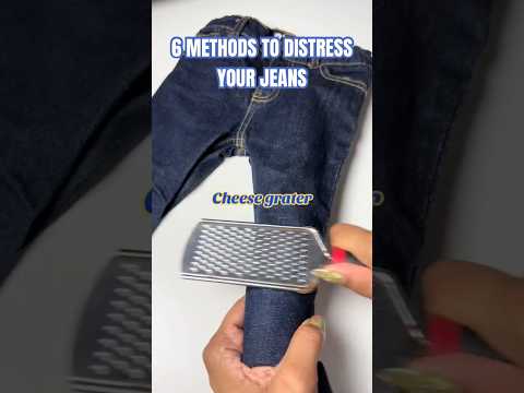 6 Methods of Distressing your Jeans #thriftflip #distressedjeans #rippedjeans #denimfashion