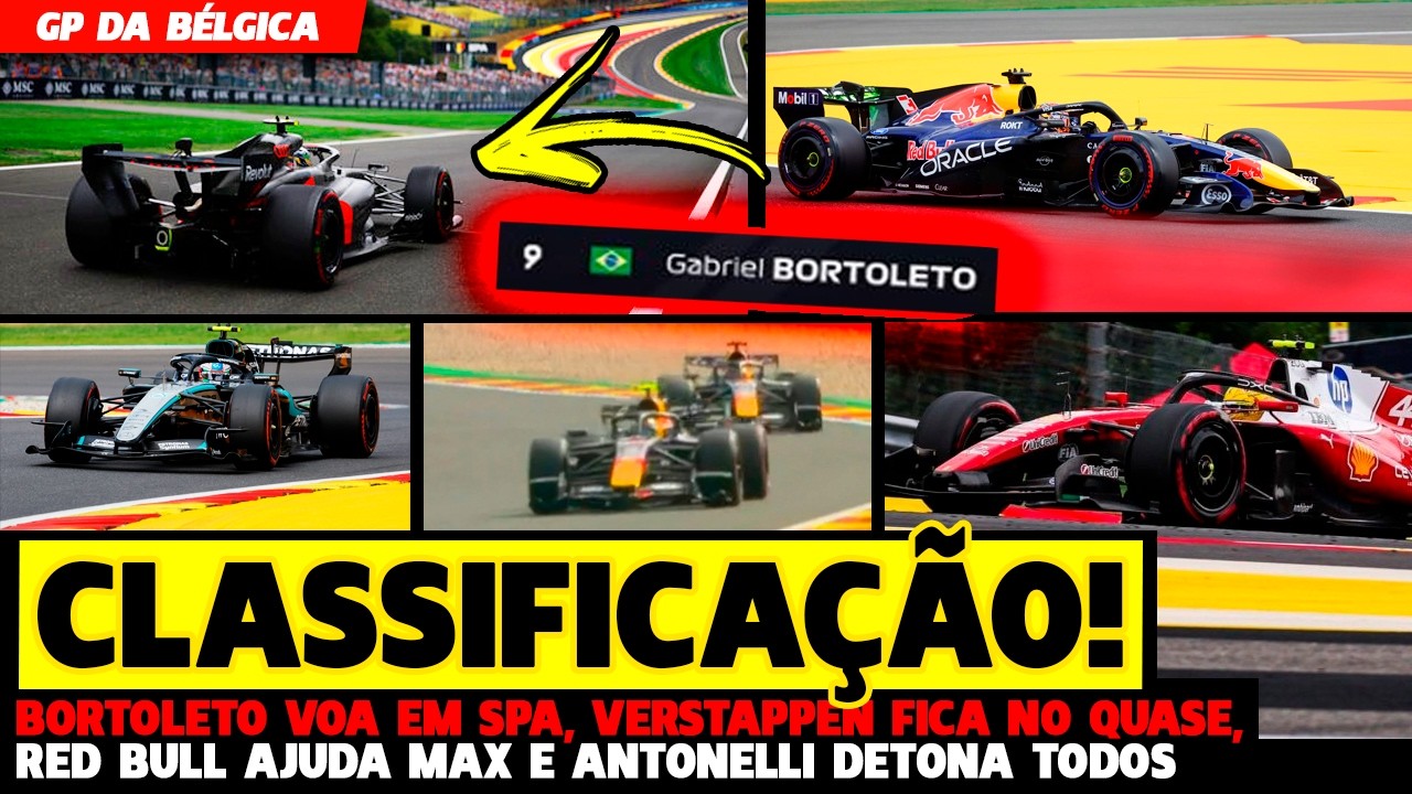 🚨CLASSIFICAÇÃO: VERSTAPPEN É AJUDADO, BORTOLETO MUITO BEM E ANTONELLI DETONA TODOS | FÓRMULA 1
