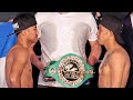 CHOCOLATITO GONZALEZ ANGRY FACE OFF WITH JULIO CESAR MARTINEZ OVER MISSING WEIGHT! - FULL WEIGH IN