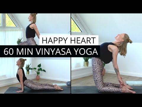 Happy Heart Vinyasa Flow | 60 Min Yoga mit Fokus Rückbeugen | Herz öffnen und Rücken stärken