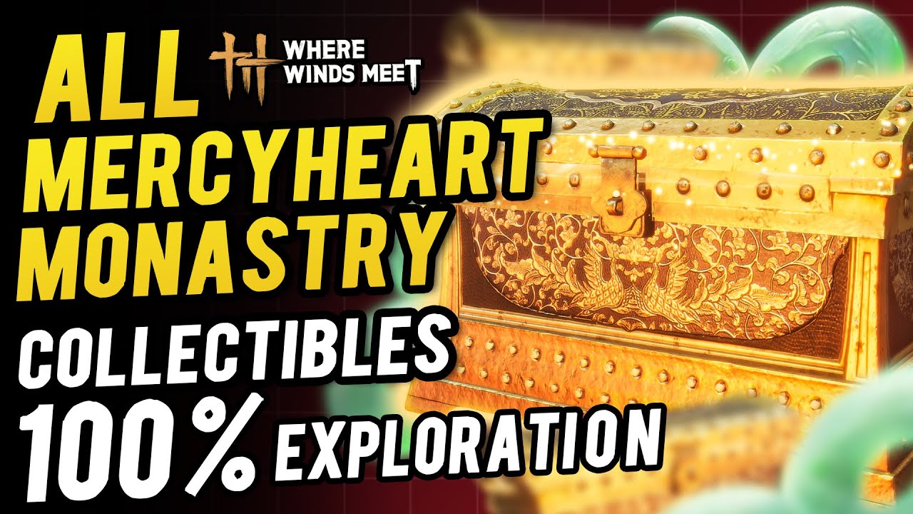 Mercyheart Monastry 100% Exploration All Collectibles ,Chest & Oddity Location | Where Winds Meet