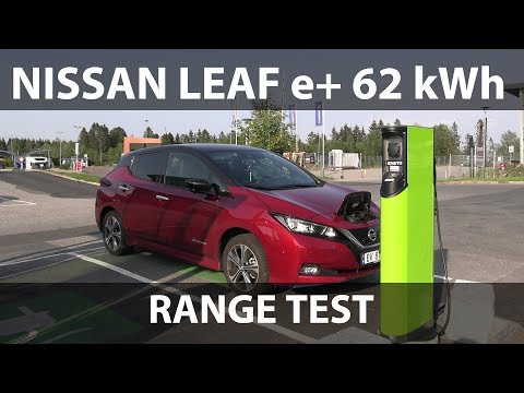 Nissan Leaf e+ 62kWh range test video