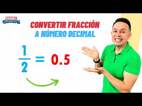 HOW TO CONVERT A FRACTION TO A DECIMAL NUMBER Super easy - For beginners