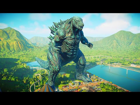 (🦖Jurassic World Evolution 2)GODZILLA EARTH Dinosaurs Fight