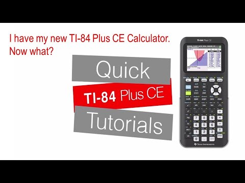 I have my new TI-84 Plus CE Calculator | TI-84 Plus CE | Getting Started Series - Introduction