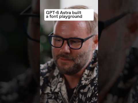 GPT-6 Astra 构建了一个字体 playground