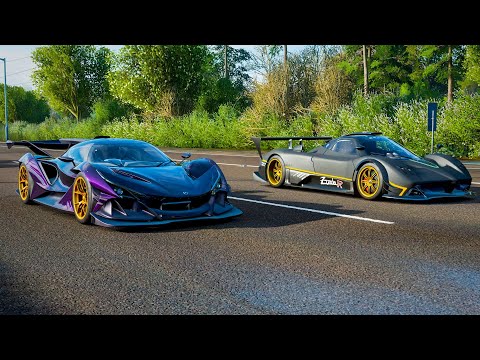 Apollo IE vs. Pagani Zonda R - Forza Horizon 4 Drag Race Video