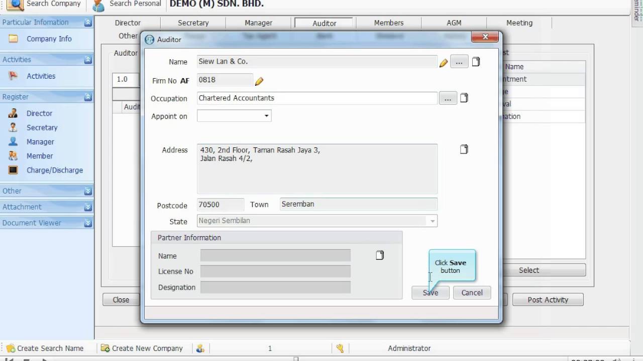 Appointment Letter - Auditor