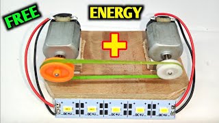 Free Energy From 2dc motor and Led light | Free electricity magnet generator homemade