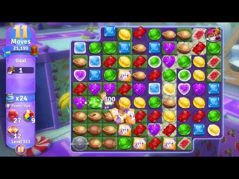 Wonka's World of Candy Level 513 NO BOOSTERS - A S GAMING ✔