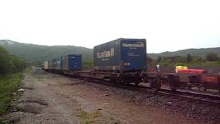 preview picture of video 'CargoNet class 66 diesel with a freight train nr. 5790 from...'