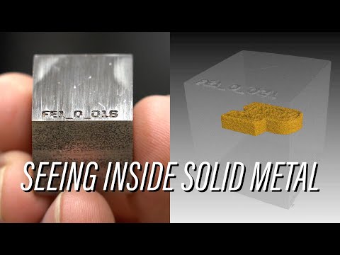 Seeing through metal with sound waves and x-rays